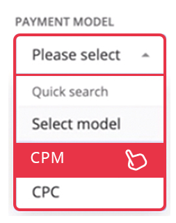 Payment model, cpm, cpc, cost per mille, cost per click, ecpm, cpm marketing, cpm marketing, cpm advertising, cpm ads