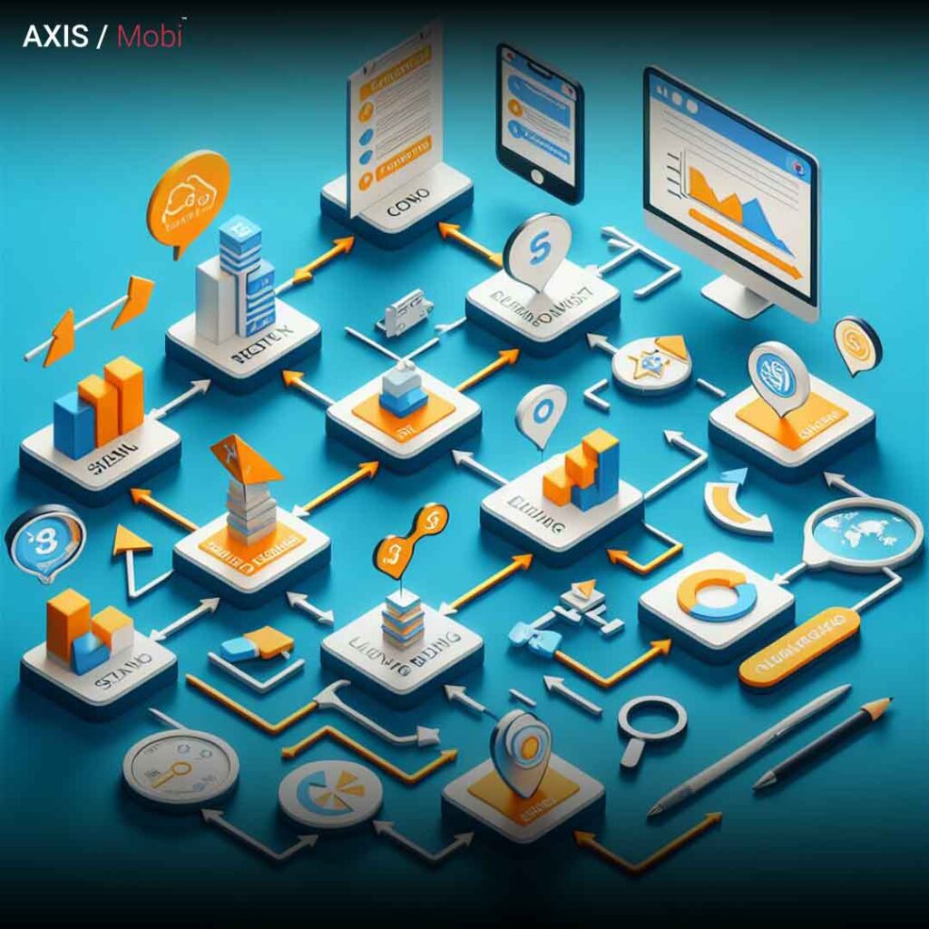 An image representing the essence of Search Engine Optimization (SEO) – a magnifying glass over a website, symbolizing the detailed analysis and optimization for improved online visibility.