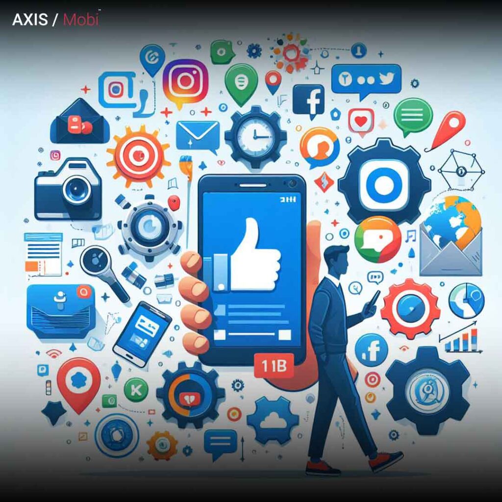 Visual representation of Social Media Marketing – a collage of popular social media icons, symbolizing the diverse and interconnected nature of social media platforms.